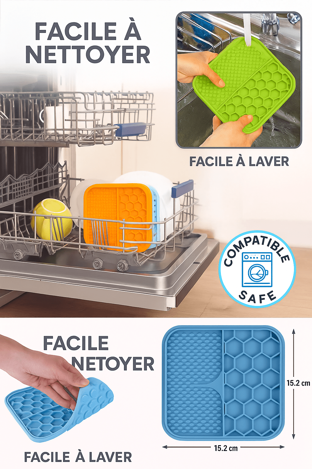Tapis de léchage apaisant pour chien sans BPA ⭐⭐⭐⭐⭐ - maboutiqueanimaux.fr