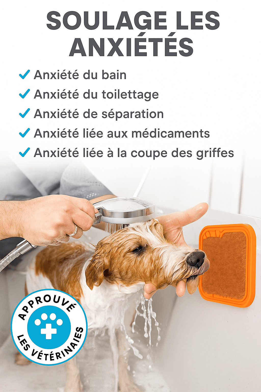 Tapis de léchage apaisant pour chien sans BPA ⭐⭐⭐⭐⭐ - maboutiqueanimaux.fr